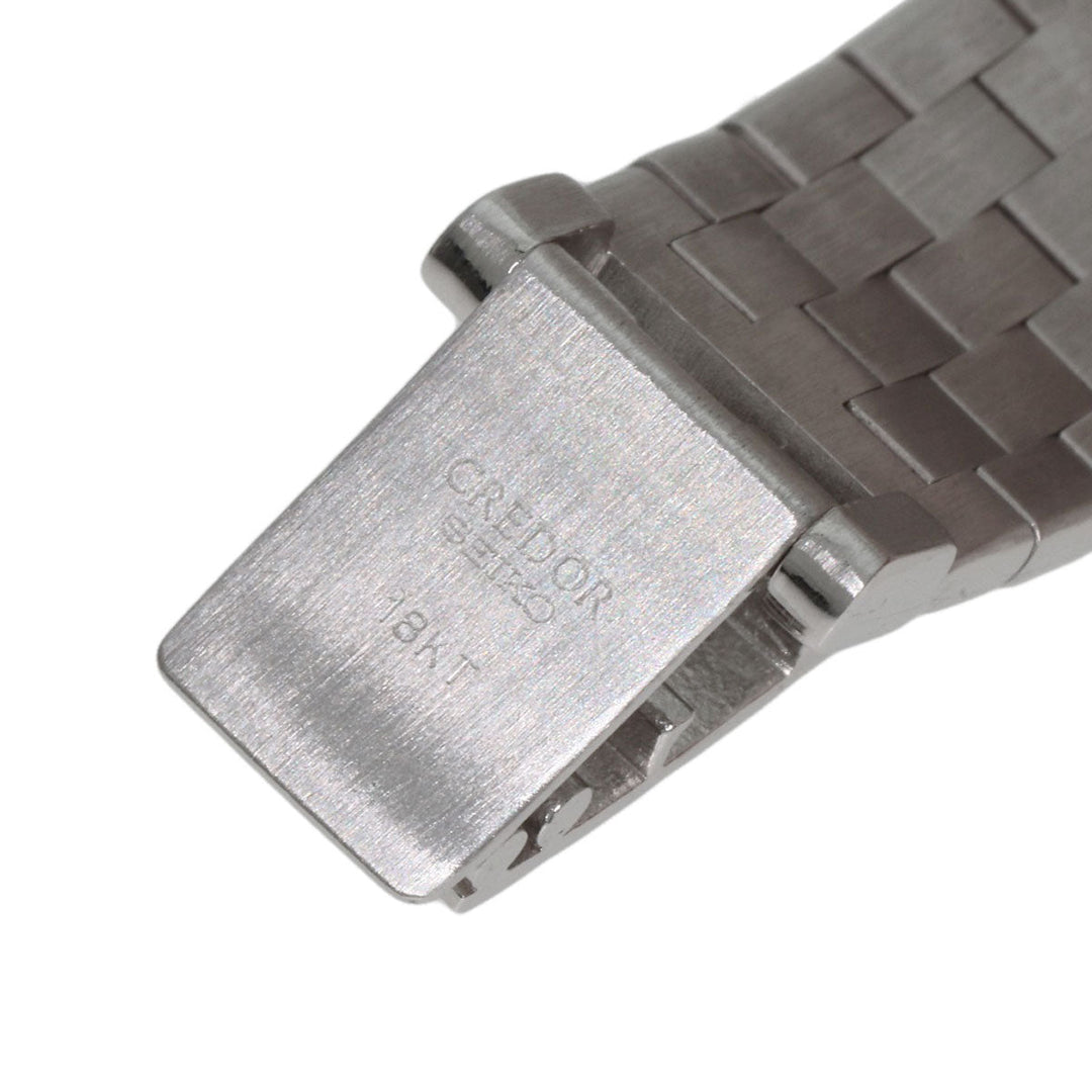 SEIKO Watches Quartz GTWE005 5A70-0380 K18WG Silver CREDOR Bezel Dial Diamond Silverx diamond dial