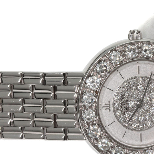SEIKO Watches Quartz GTWE005 5A70-0380 K18WG Silver CREDOR Bezel Dial Diamond Silverx diamond dial