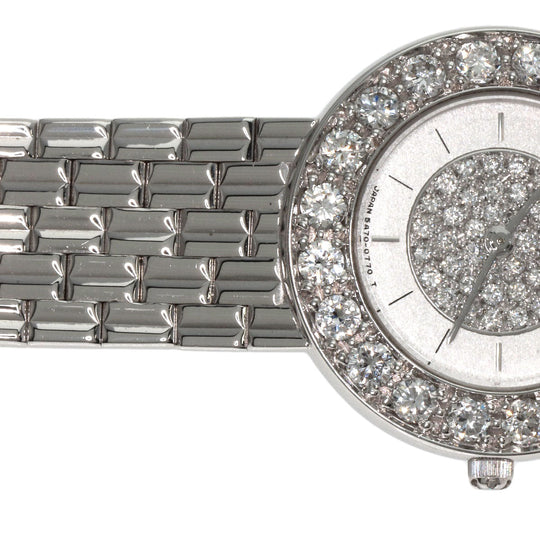 SEIKO Watches Quartz GTWE005 5A70-0380 K18WG Silver CREDOR Bezel Dial Diamond Silverx diamond dial