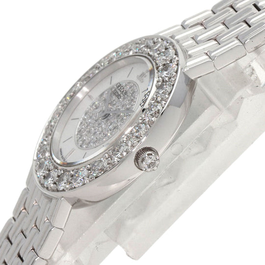 SEIKO Watches Quartz GTWE005 5A70-0380 K18WG Silver CREDOR Bezel Dial Diamond Silverx diamond dial