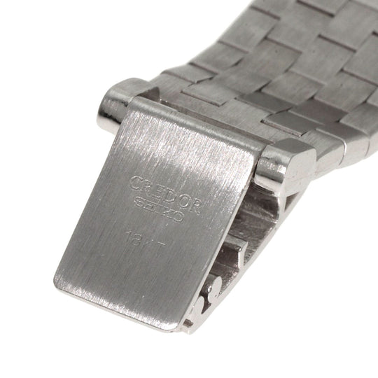 SEIKO Watches Quartz GTWE005 5A70-0380 K18WG Silver CREDOR Bezel Dial Diamond Silverx diamond dial