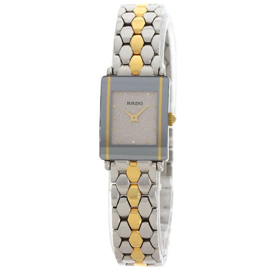 RADO Watches Quartz 153.0489.3 Stainless Steel, Combination gold Diastar Silver dial Women Used Authentic