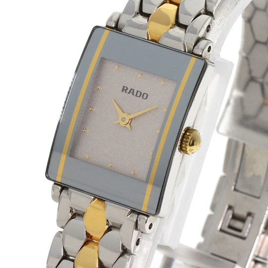 RADO Watches Quartz 153.0489.3 Stainless Steel, Combination gold Diastar Silver dial Women Used Authentic
