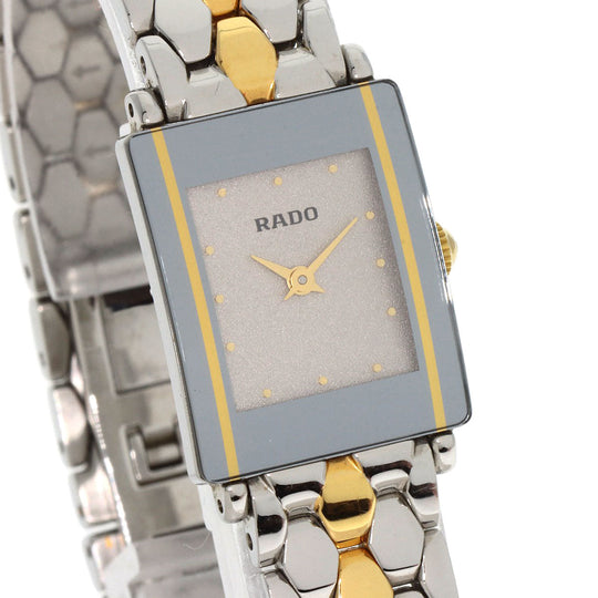 RADO Watches Quartz 153.0489.3 Stainless Steel, Combination gold Diastar Silver dial Women Used Authentic