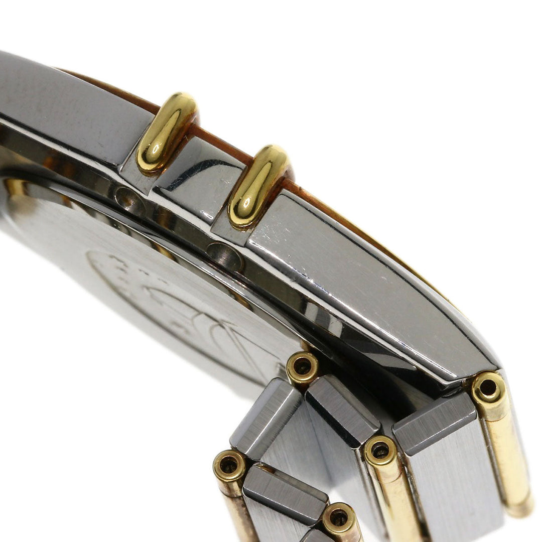 OMEGA Watches Quartz Stainless Steel, Combination, Diamond gold Constellation Flat Bezel Full Bar Diamond black dial mens Used Authentic