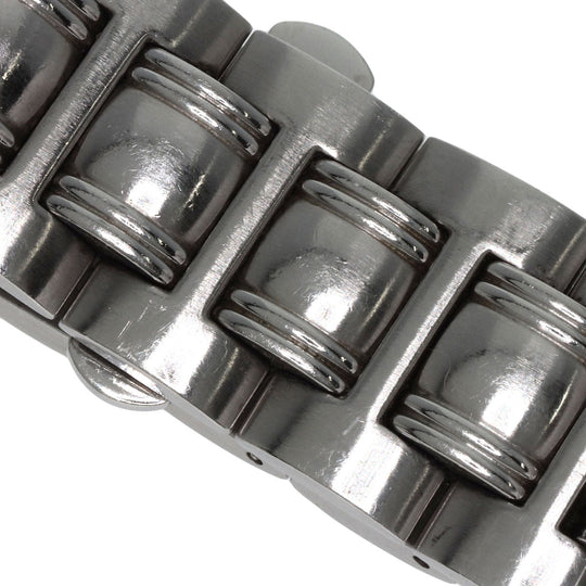 GUCCI Watches Quartz 9040M Stainless Steel , Stainless Steel Silver Double G black dial mens Used Authentic