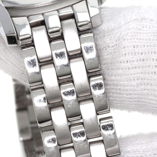 GUCCI Watches Quartz 5500L Stainless Steel , Stainless Steel Silver 11P Diamond black dial Women Used Authentic