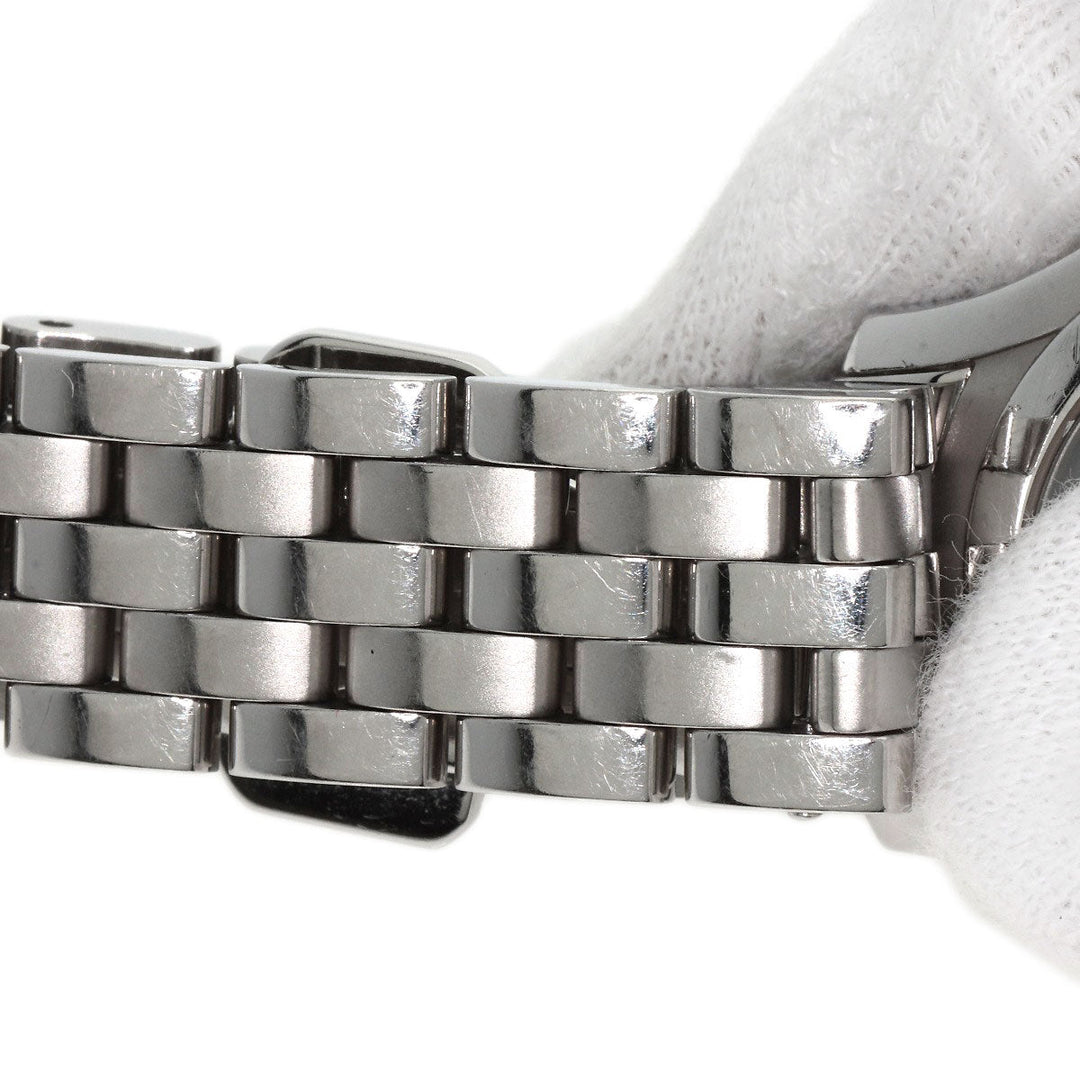 GUCCI Watches Quartz 5500L Stainless Steel , Stainless Steel Silver 11P Diamond black dial Women Used Authentic
