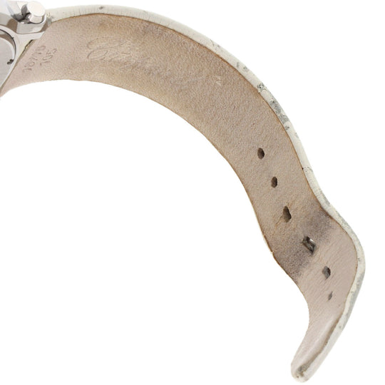 Chopard Watches Quartz 278475-3032 Stainless Steel, Leather Silver Happy Mickey Ruby Black Diamond Yellow Sapphire White shell dial Women Used Authentic