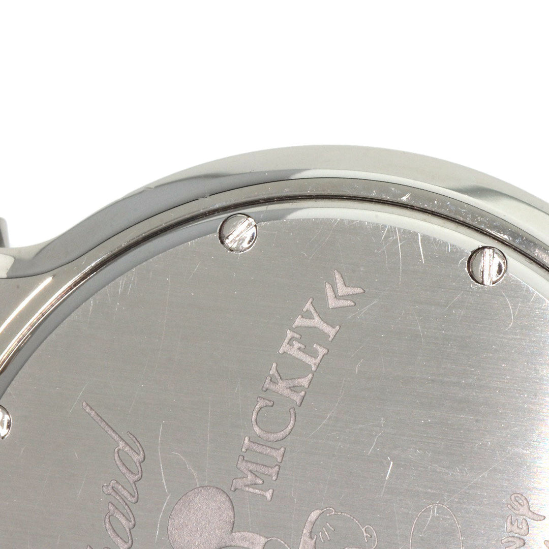 Chopard Watches Quartz 278475-3032 Stainless Steel, Leather Silver Happy Mickey Ruby Black Diamond Yellow Sapphire White shell dial Women Used Authentic