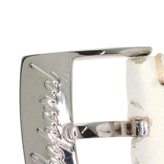 Chopard Watches Quartz 278475-3032 Stainless Steel, Leather Silver Happy Mickey Ruby Black Diamond Yellow Sapphire White shell dial Women Used Authentic