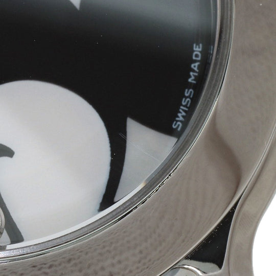 Chopard Watches Quartz 278475-3032 Stainless Steel, Leather Silver Happy Mickey Ruby Black Diamond Yellow Sapphire White shell dial Women Used Authentic