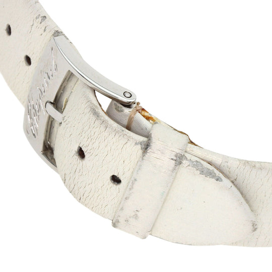 Chopard Watches Quartz 278475-3032 Stainless Steel, Leather Silver Happy Mickey Ruby Black Diamond Yellow Sapphire White shell dial Women Used Authentic