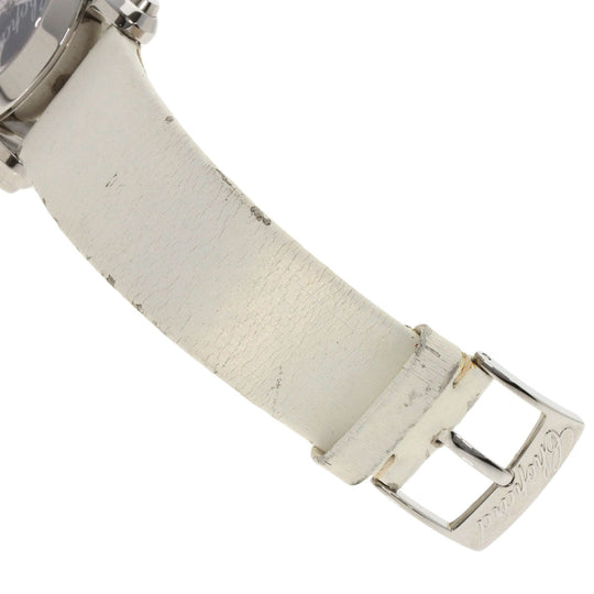 Chopard Watches Quartz 278475-3032 Stainless Steel, Leather Silver Happy Mickey Ruby Black Diamond Yellow Sapphire White shell dial Women Used Authentic