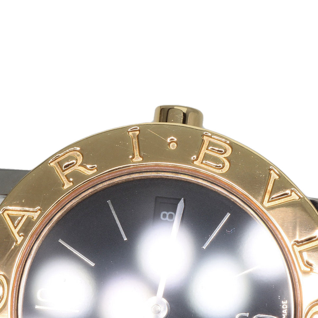 BVLGARI Watches Quartz BB26SGLD Stainless Steel, Leather, K18YG gold Bulgari Bulgari black dial Women Used Authentic