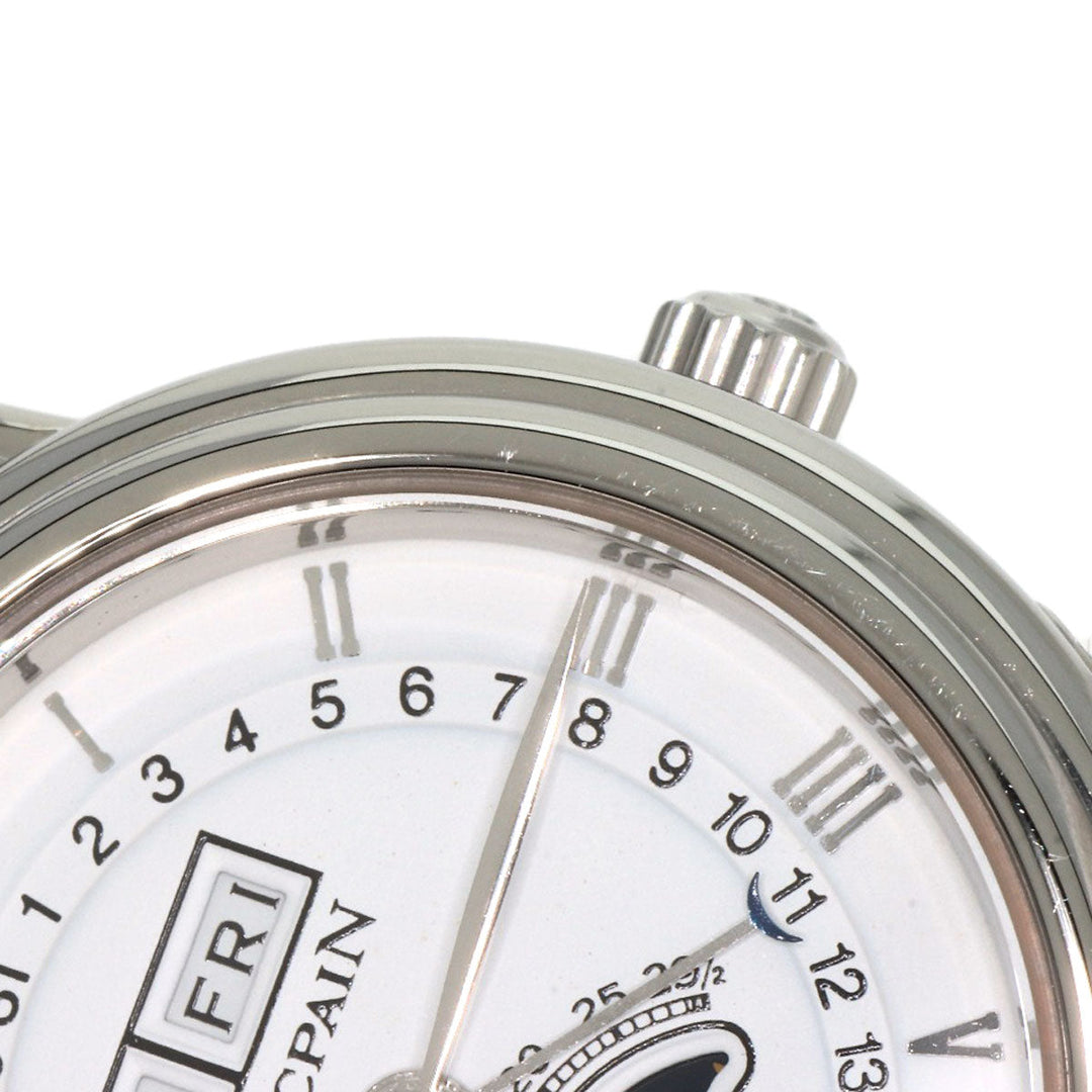 Blancpain Watches Mechanical Automatic B2102-1127-11 Stainless Steel Silver Léman Moon Phase Triple Calendar white dial