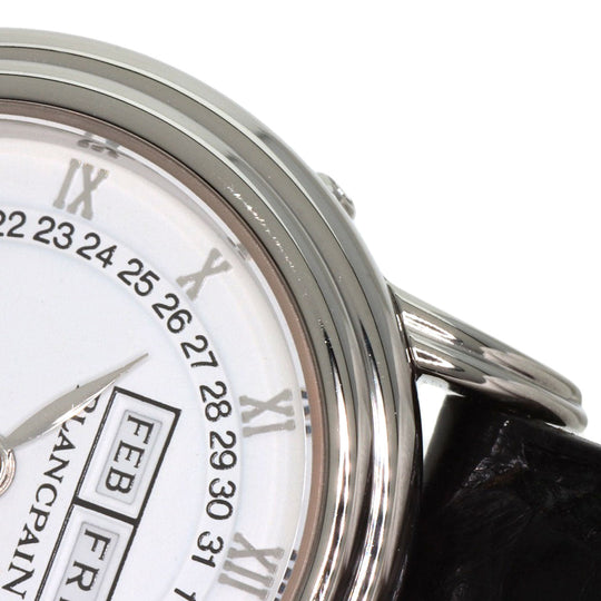 Blancpain Watches Mechanical Automatic B2102-1127-11 Stainless Steel Silver Léman Moon Phase Triple Calendar white dial