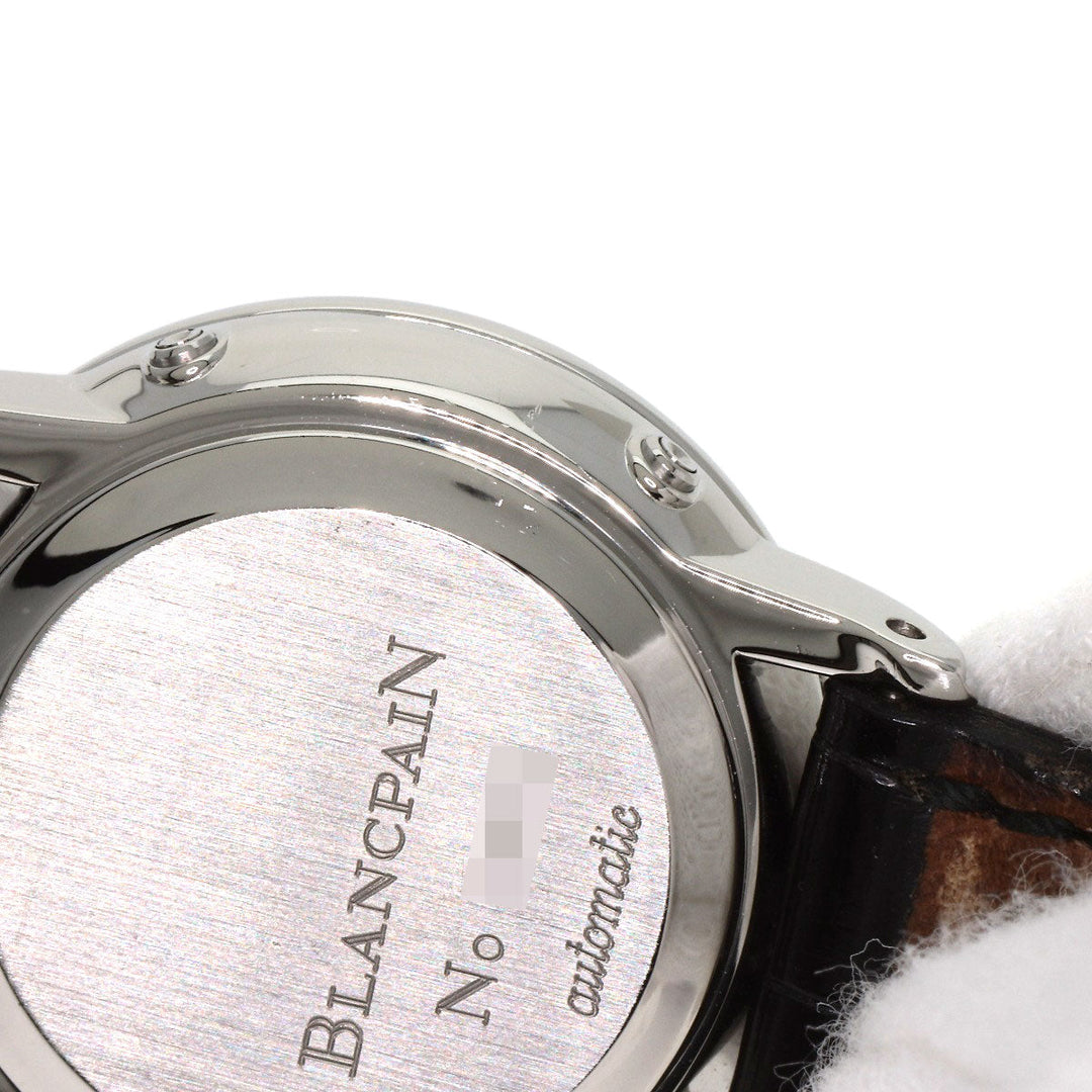 Blancpain Watches Mechanical Automatic B2102-1127-11 Stainless Steel Silver Léman Moon Phase Triple Calendar white dial