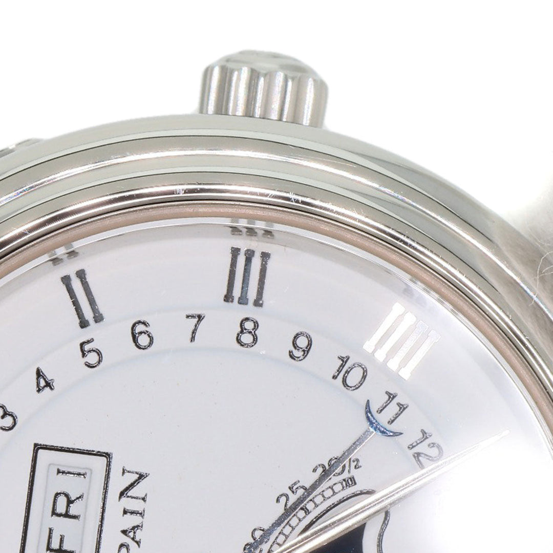 Blancpain Watches Mechanical Automatic B2102-1127-11 Stainless Steel Silver Léman Moon Phase Triple Calendar white dial