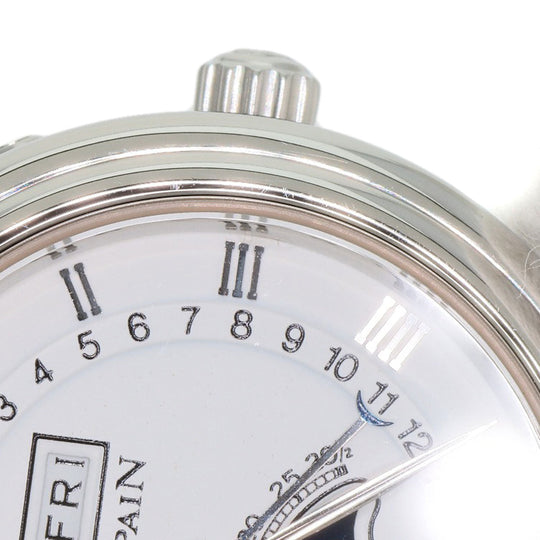 Blancpain Watches Mechanical Automatic B2102-1127-11 Stainless Steel Silver Léman Moon Phase Triple Calendar white dial