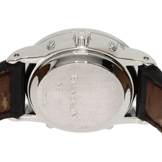 Blancpain Watches Mechanical Automatic B2102-1127-11 Stainless Steel Silver Léman Moon Phase Triple Calendar white dial