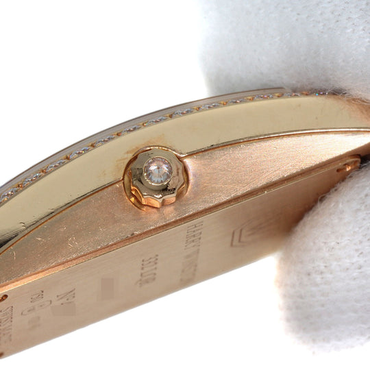 HARRY WINSTON Watches Quartz 332LQR AVCQHM16RR017 K18PG, leather, 0.67pt diamond gold Avenue C Mini White shell dial Women Used Authentic