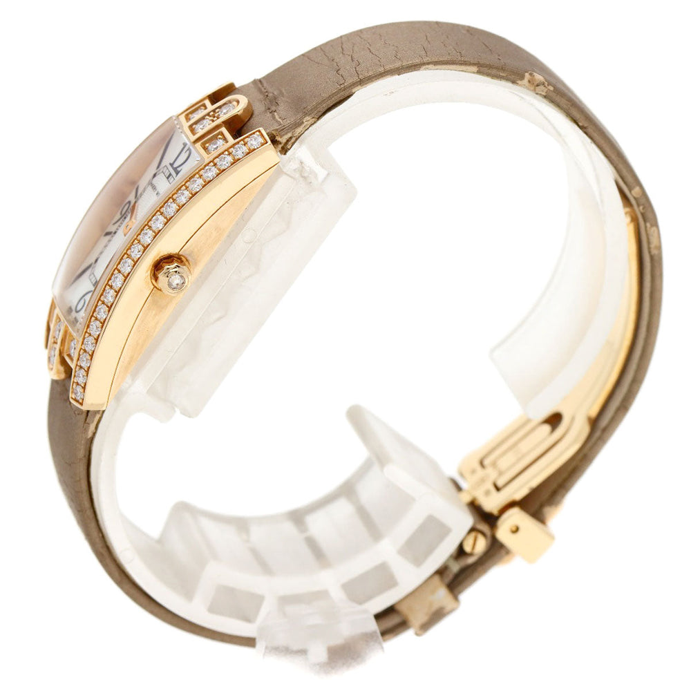 HARRY WINSTON Watches Quartz 332LQR AVCQHM16RR017 K18PG, leather, 0.67pt diamond gold Avenue C Mini White shell dial Women Used Authentic