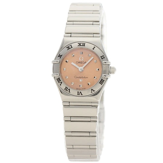 OMEGA Watches Quartz 1571.61 Stainless Steel Silver Constellation pink dial