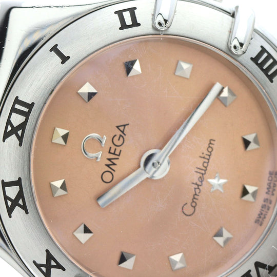 OMEGA Watches Quartz 1571.61 Stainless Steel Silver Constellation pink dial