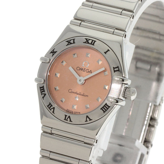 OMEGA Watches Quartz 1571.61 Stainless Steel Silver Constellation pink dial