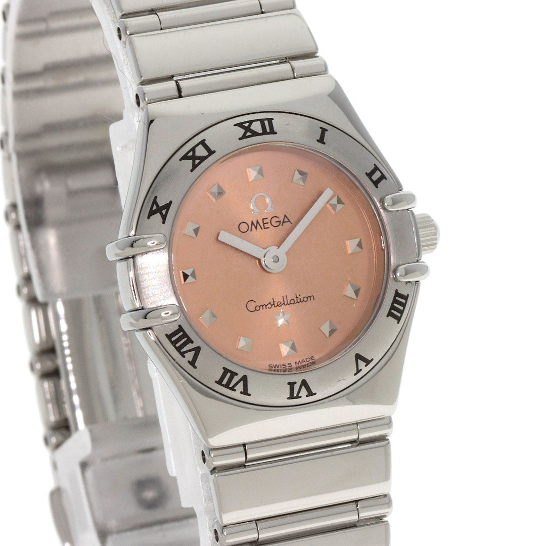 OMEGA Watches Quartz 1571.61 Stainless Steel Silver Constellation pink dial
