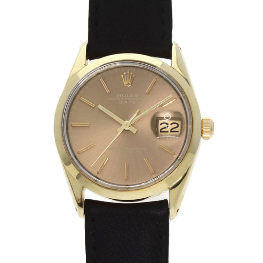 ROLEX Watches Mechanical Automatic 1550 Gold Plated gold Oyster Perpetual 1970 Brown dial