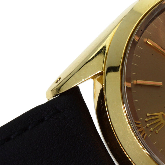 ROLEX Watches Mechanical Automatic 1550 Gold Plated gold Oyster Perpetual 1970 Brown dial