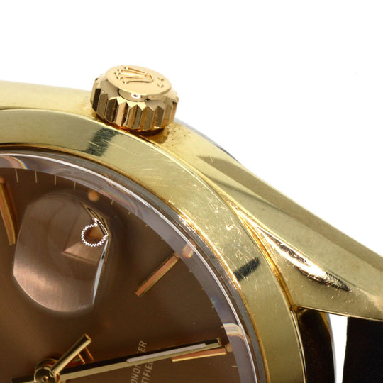 ROLEX Watches Mechanical Automatic 1550 Gold Plated gold Oyster Perpetual 1970 Brown dial