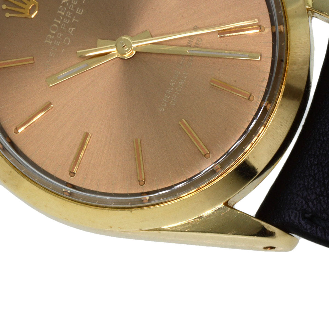ROLEX Watches Mechanical Automatic 1550 Gold Plated gold Oyster Perpetual 1970 Brown dial