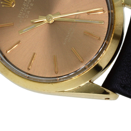 ROLEX Watches Mechanical Automatic 1550 Gold Plated gold Oyster Perpetual 1970 Brown dial