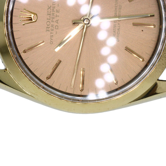 ROLEX Watches Mechanical Automatic 1550 Gold Plated gold Oyster Perpetual 1970 Brown dial