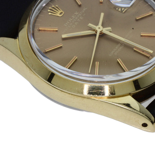 ROLEX Watches Mechanical Automatic 1550 Gold Plated gold Oyster Perpetual 1970 Brown dial