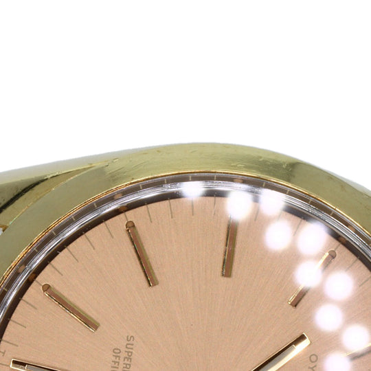 ROLEX Watches Mechanical Automatic 1550 Gold Plated gold Oyster Perpetual 1970 Brown dial