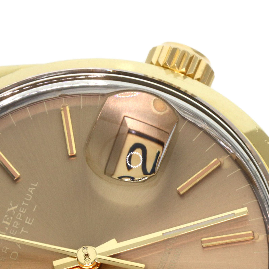 ROLEX Watches Mechanical Automatic 1550 Gold Plated gold Oyster Perpetual 1970 Brown dial