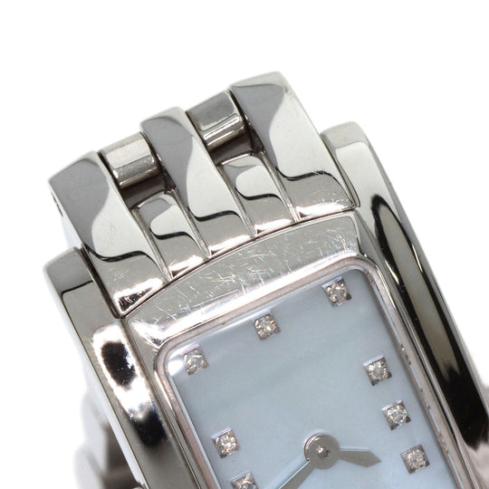 LONGINES Watches Quartz L5.158.4 Stainless Steel , Stainless Steel Silver Dolcevita Blue shell dial Women Used Authentic