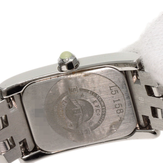 LONGINES Watches Quartz L5.158.4 Stainless Steel , Stainless Steel Silver Dolcevita Blue shell dial Women Used Authentic