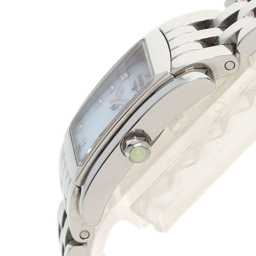 LONGINES Watches Quartz L5.158.4 Stainless Steel , Stainless Steel Silver Dolcevita Blue shell dial Women Used Authentic