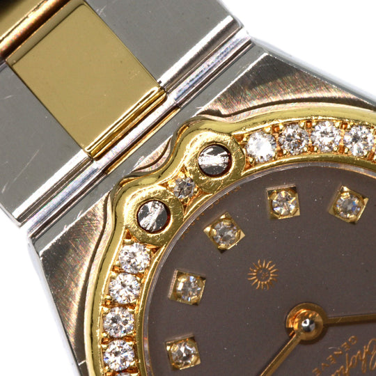 Chopard Watches Quartz 25/8067-11 Stainless Steel, Stainless Steel, Diamond gold St. Moritz 12P Diamond gray dial Women Used Authentic