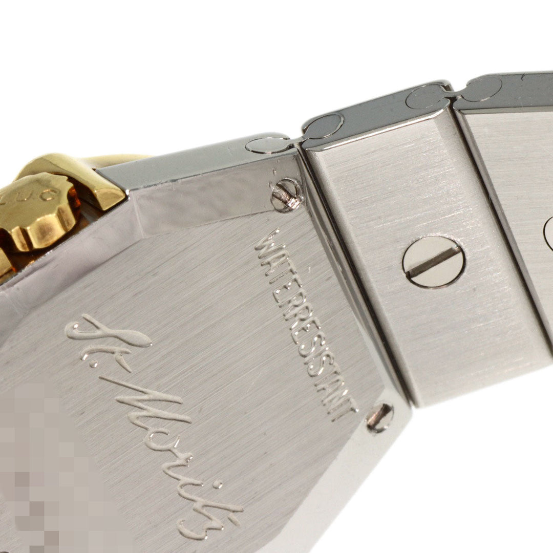 Chopard Watches Quartz 25/8067-11 Stainless Steel, Stainless Steel, Diamond gold St. Moritz 12P Diamond gray dial Women Used Authentic