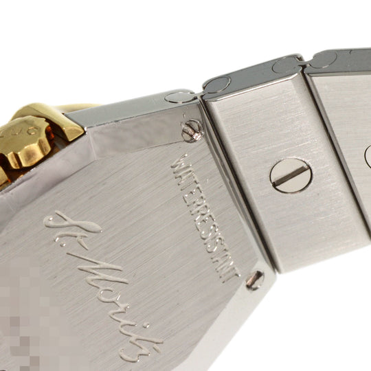 Chopard Watches Quartz 25/8067-11 Stainless Steel, Stainless Steel, Diamond gold St. Moritz 12P Diamond gray dial Women Used Authentic