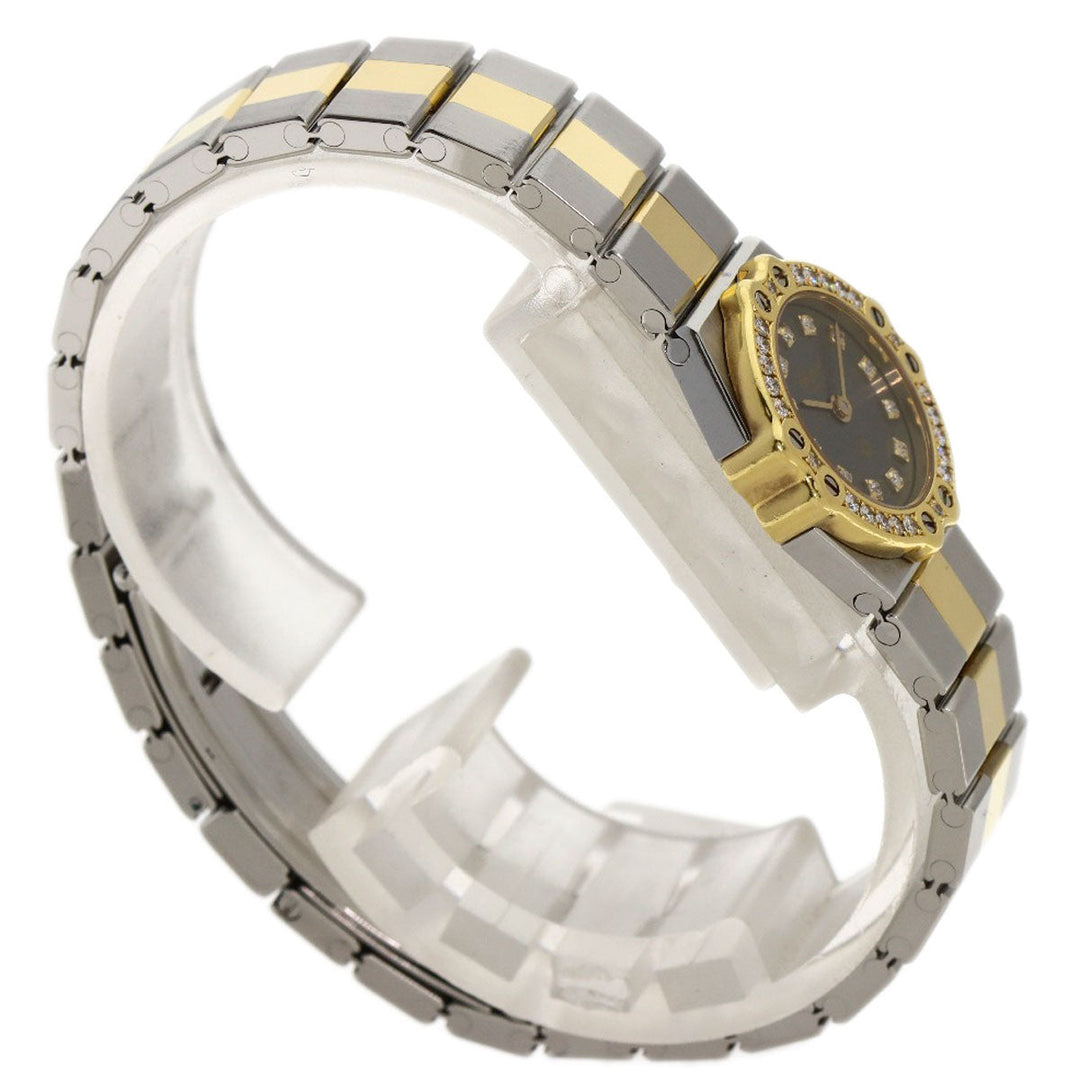 Chopard Watches Quartz 25/8067-11 Stainless Steel, Stainless Steel, Diamond gold St. Moritz 12P Diamond gray dial Women Used Authentic