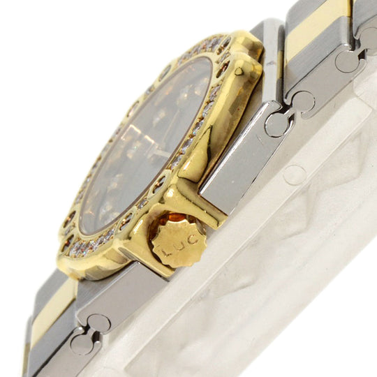 Chopard Watches Quartz 25/8067-11 Stainless Steel, Stainless Steel, Diamond gold St. Moritz 12P Diamond gray dial Women Used Authentic