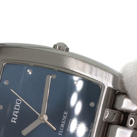RADO Watches Quartz 152.3724.4 Stainless Steel , Stainless Steel Silver Florence blue dial mens Used Authentic