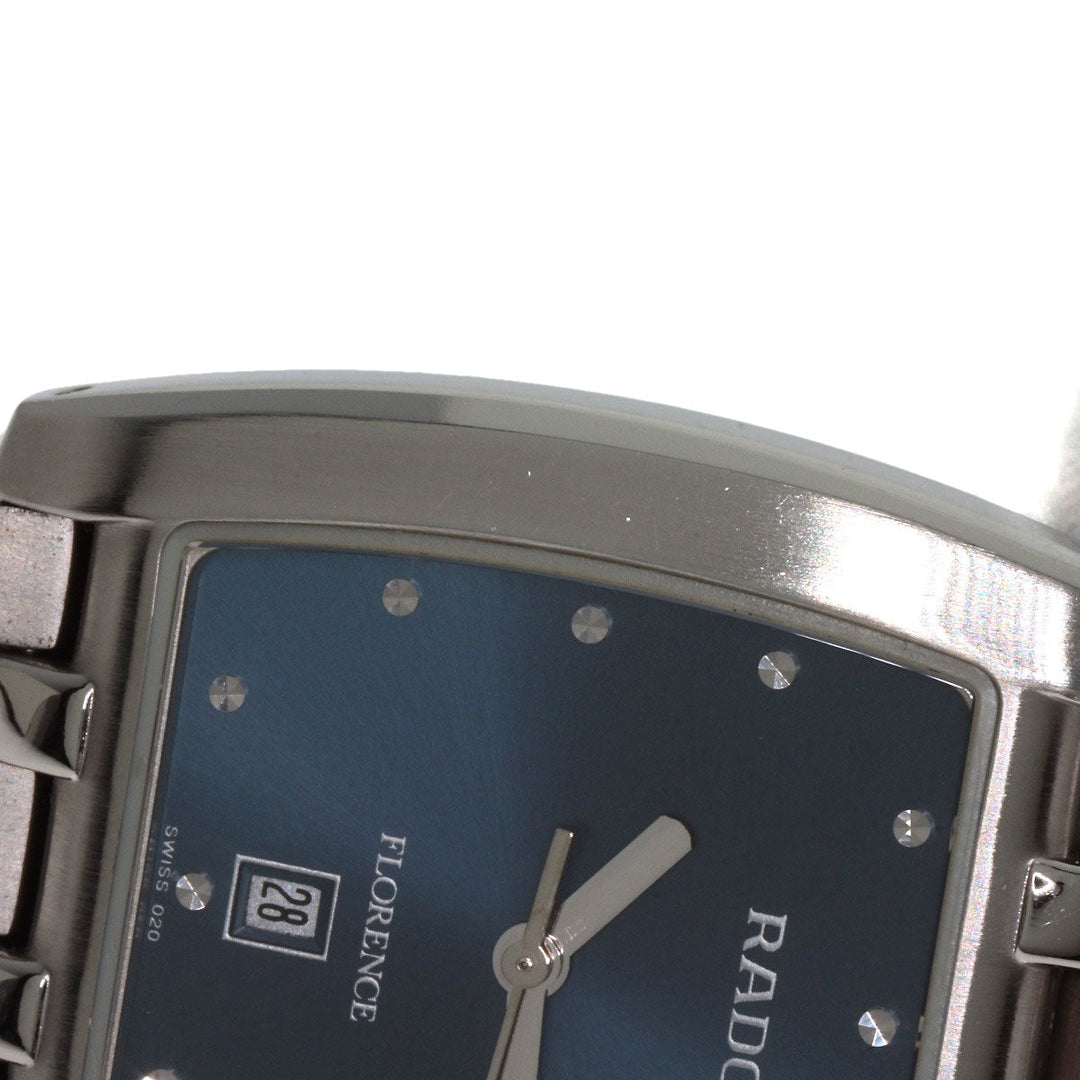 RADO Watches Quartz 152.3724.4 Stainless Steel , Stainless Steel Silver Florence blue dial mens Used Authentic